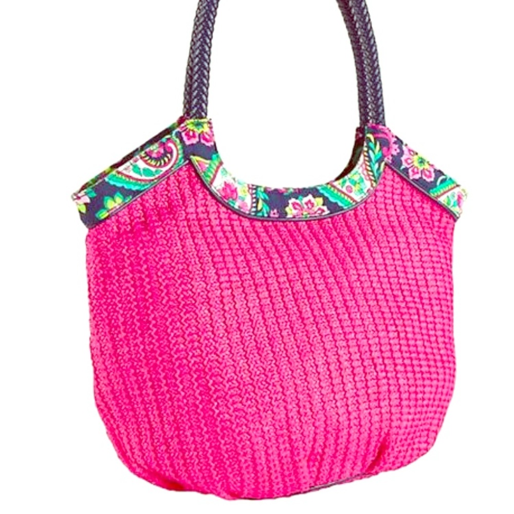 NWOT Vera Bradley Woven Bucket Tote